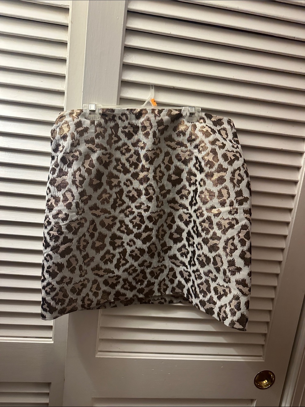 Lilly Pulitzer Leopard Print Mini Skirt in Brown and Cream